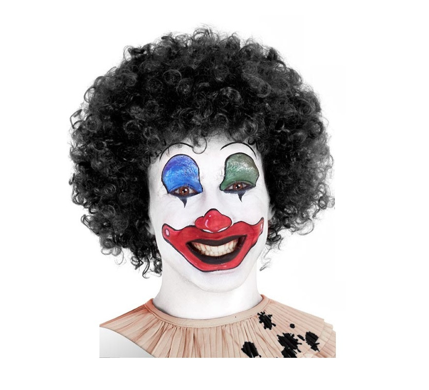 120 gr black Clown wig