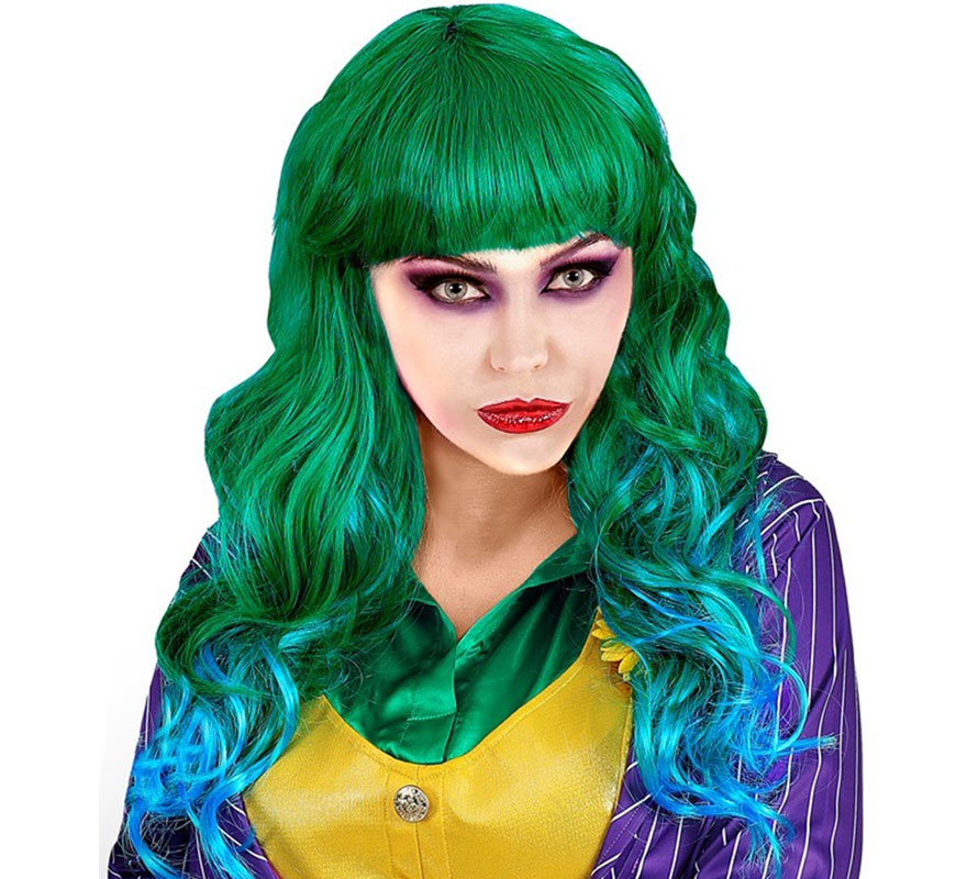 Green Laughing Clown Wig