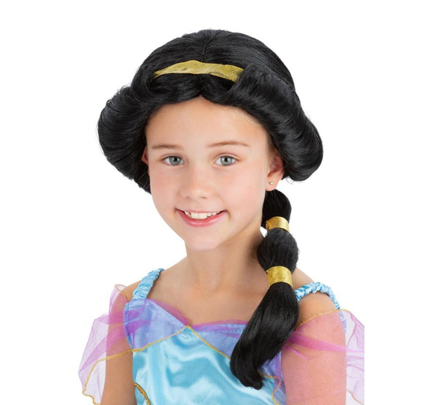 Parrucca dorata da principessa araba per bambini