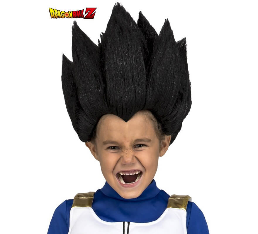 Peluca negra Goku Saiyajin Dragon Ball Z niño