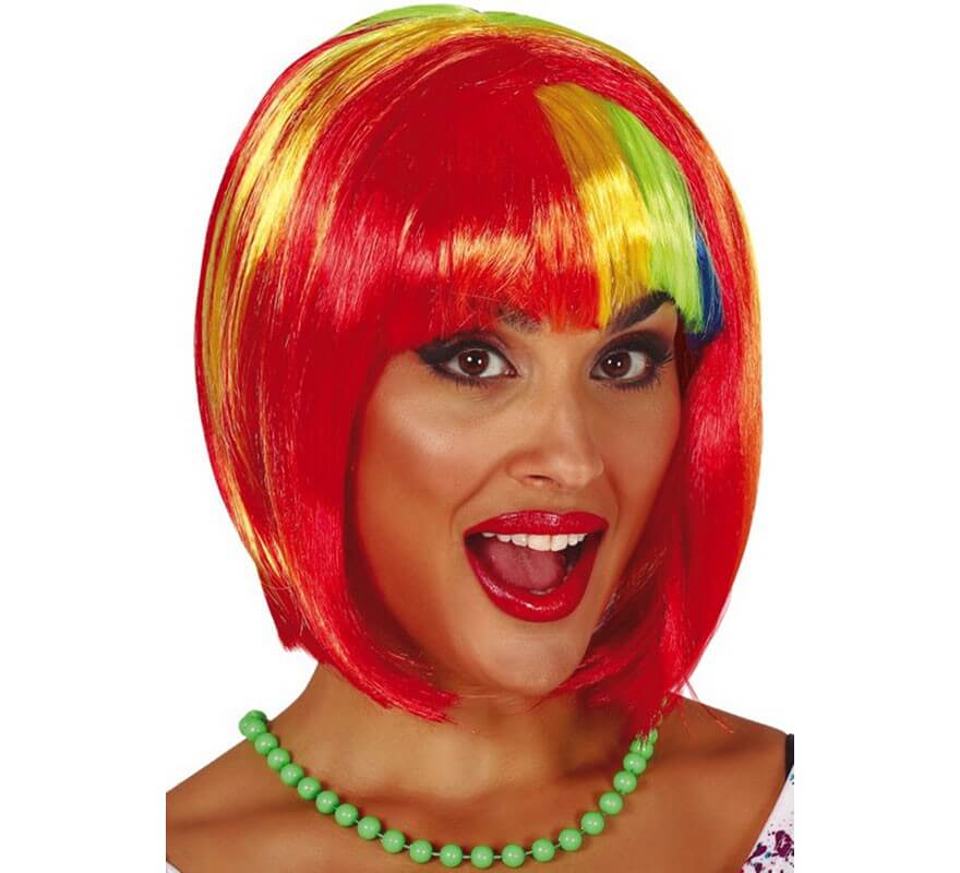 parrucca multicolor