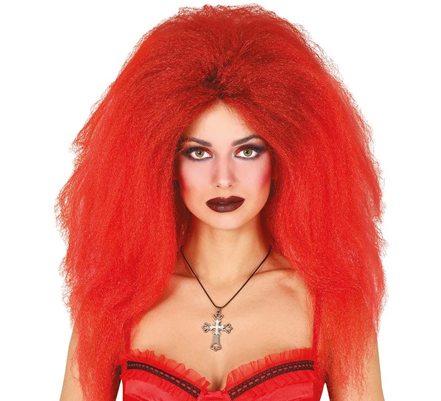 Red Devilish Mane Wig for Women