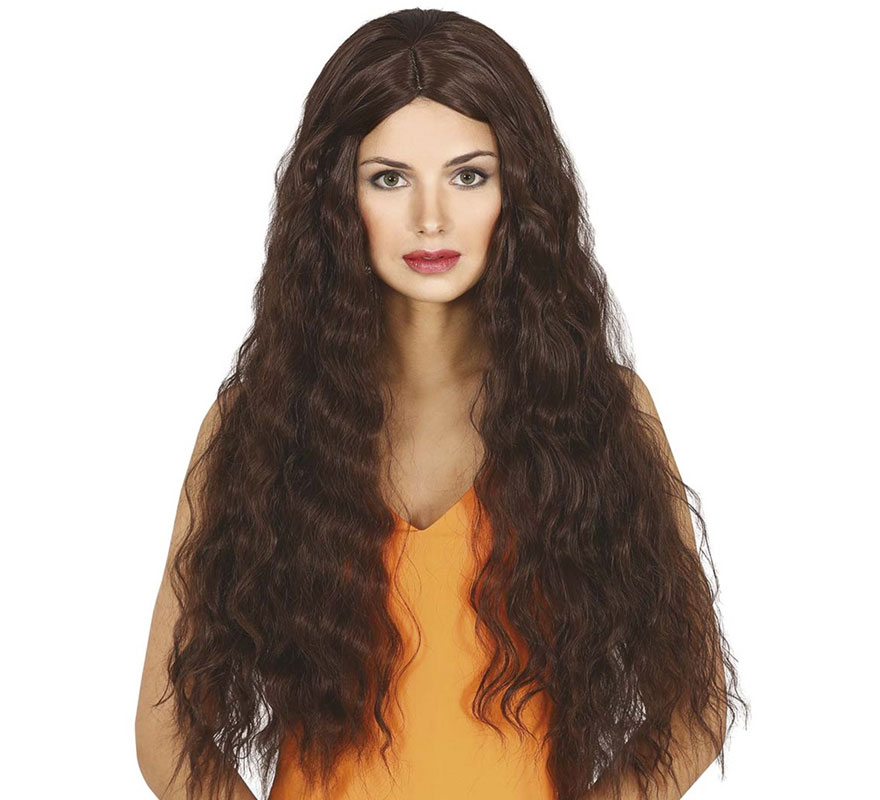 Peruca de cabelo longo ondulado em várias cores