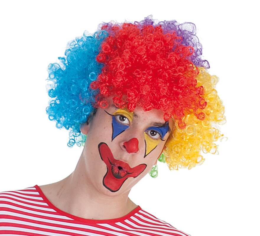 Parrucca Da Clown Multicolore - Negozio di Carnevale - Costumi di Carnevale  e Accessori per Adulti e Bambini