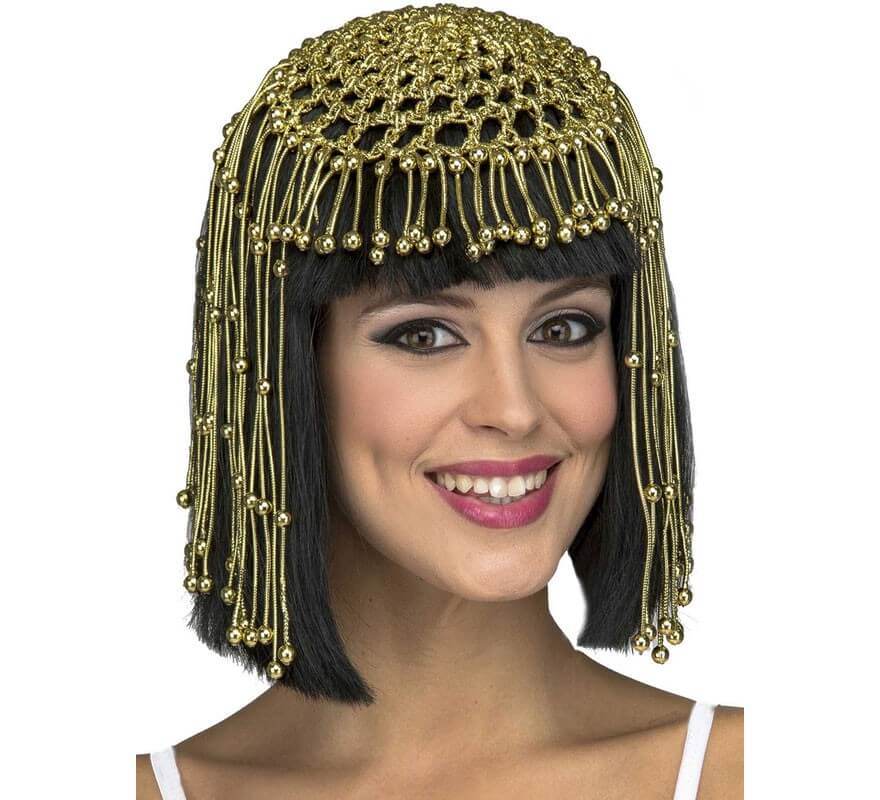 Parrucca nera di cleopatra