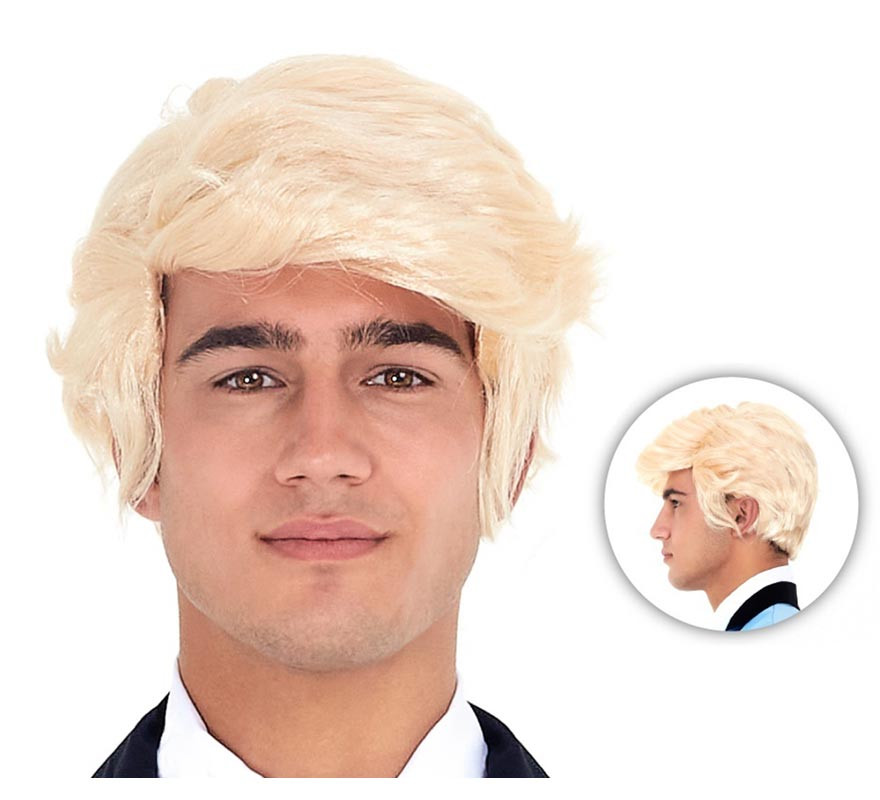 Elegant blonde wig or toupee