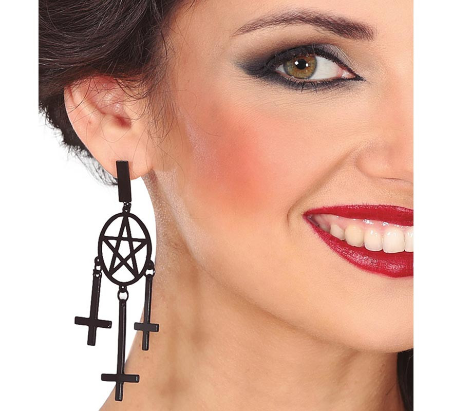 Earrings with Crosses 8 cm