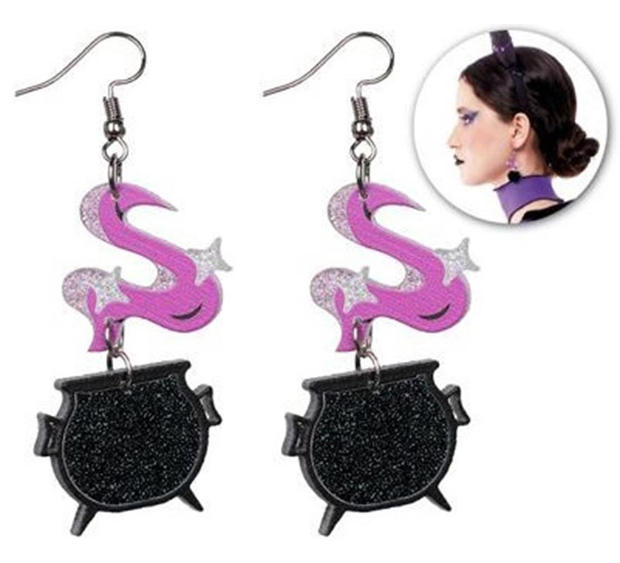 Boucles D'Oreilles 'Nœud De Sorcière' - Symboles Porte-Bonheur (Coccinelle, Trèfle, Fer à Cheval, Hamsa) - Acier Inoxydable