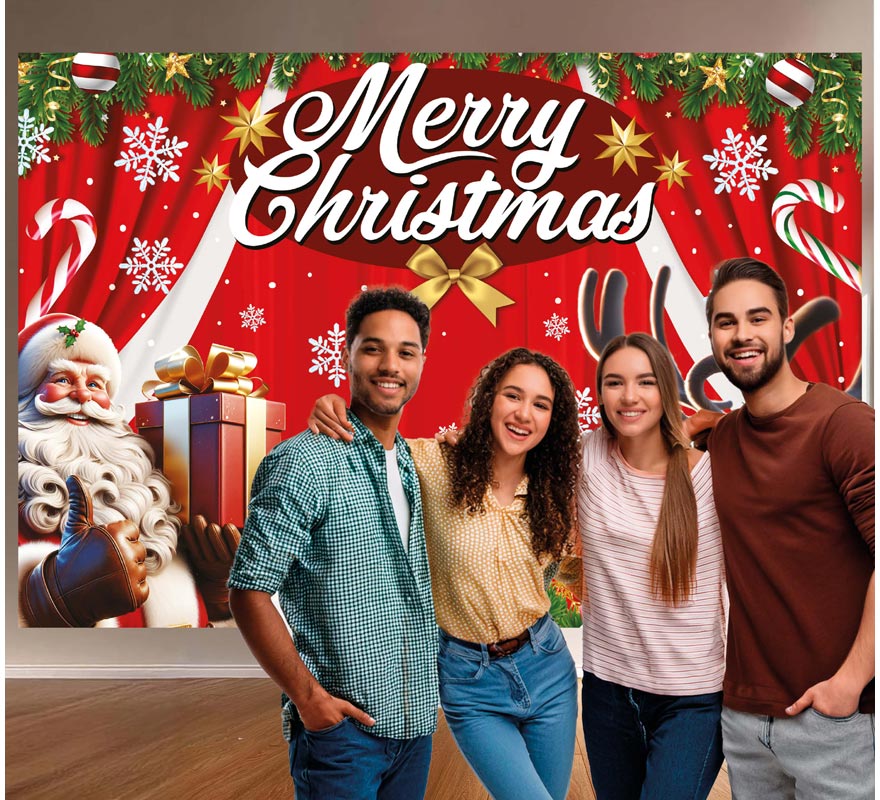 Photocall Merry Christmas 220x150