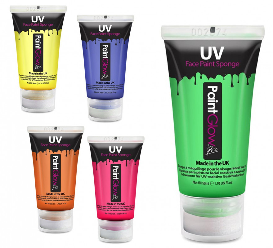 UV Face and Body Paint 50 ml tube in various colors