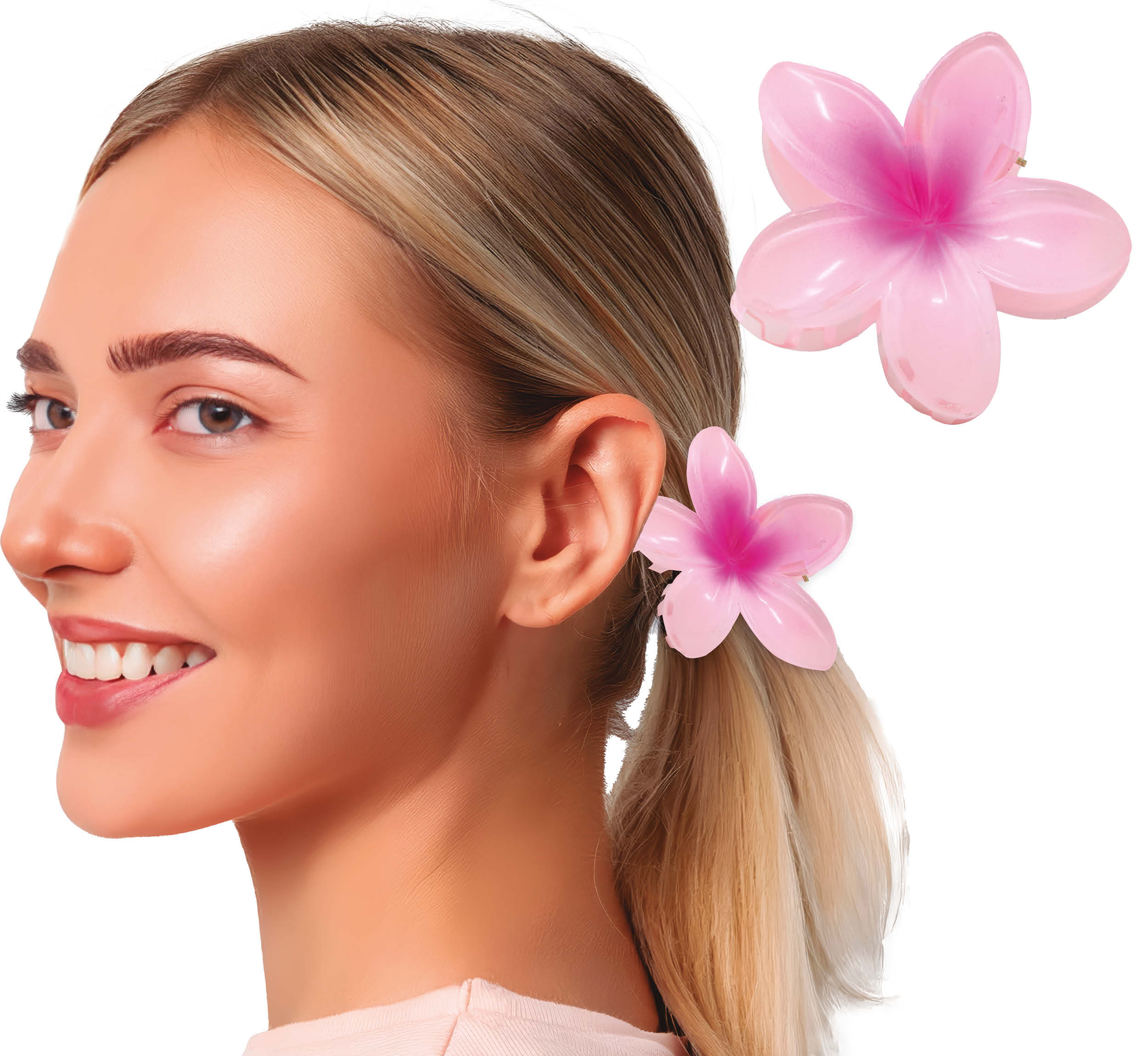 8cm Flower Hair Clip in Various Colors