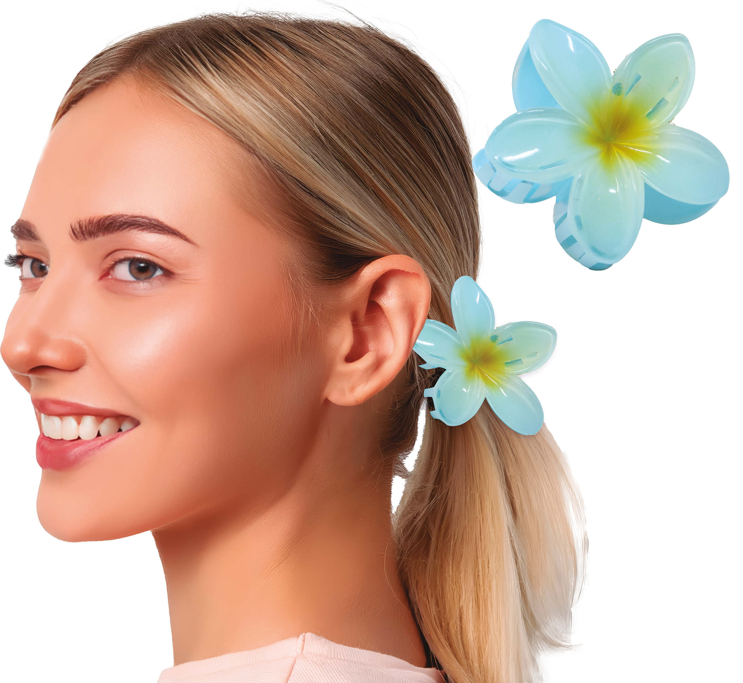 8cm Flower Hair Clip in Various Colors