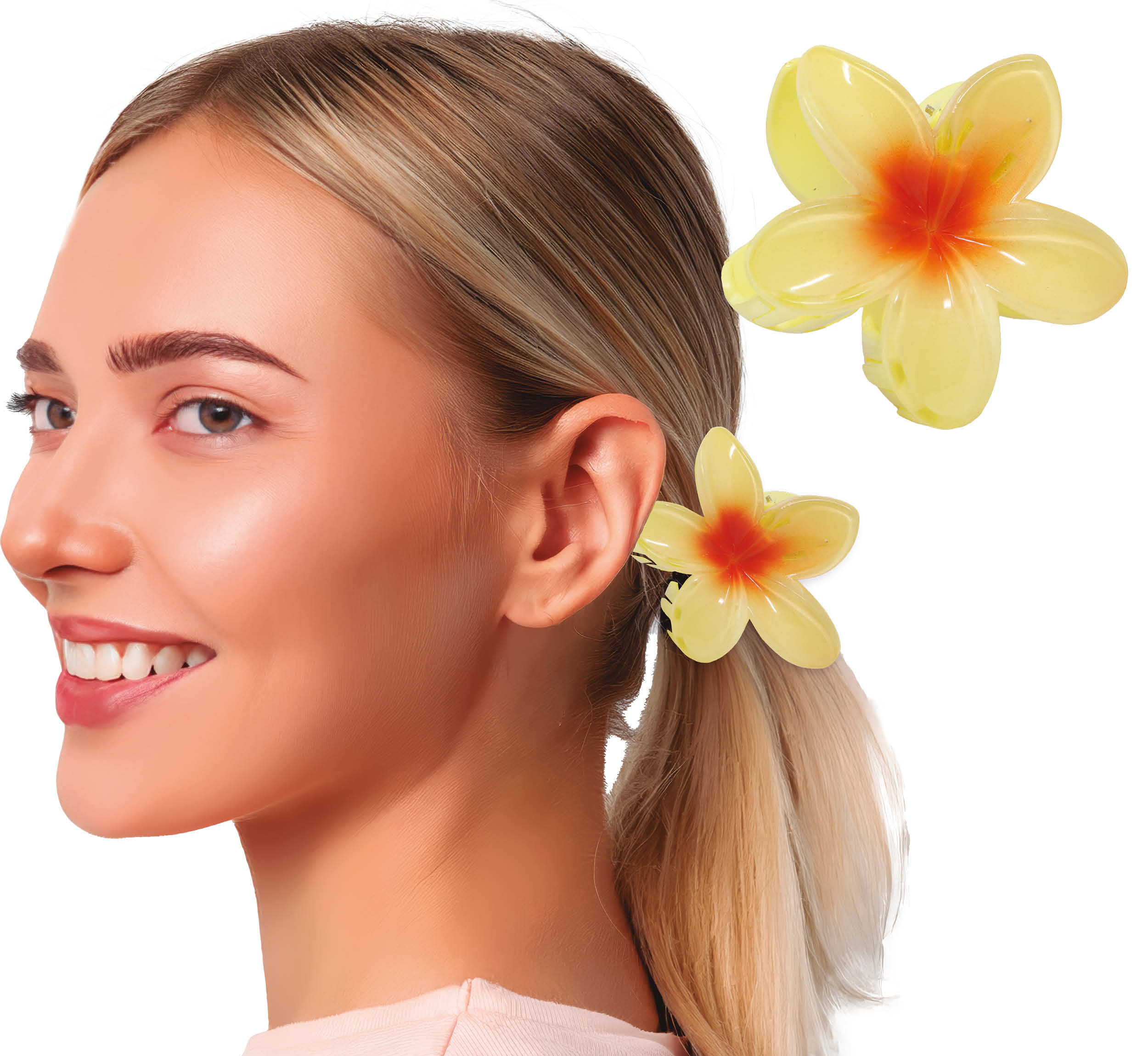 8cm Flower Hair Clip in Various Colors