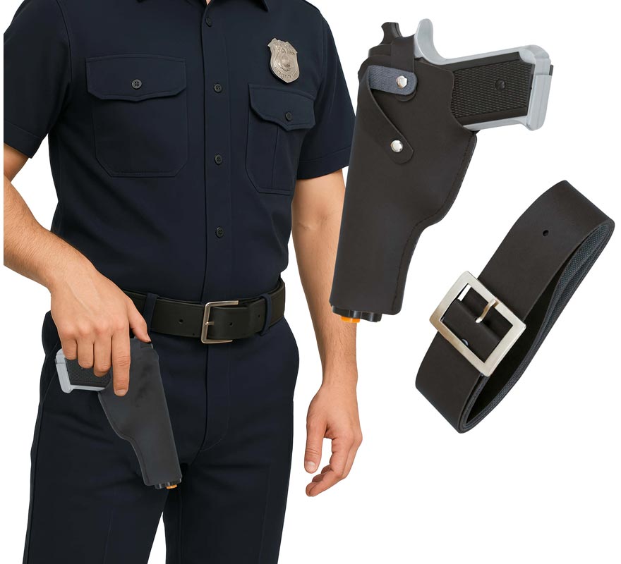 Pistola 22 cm con Cartuchera de Plástico de Juguete