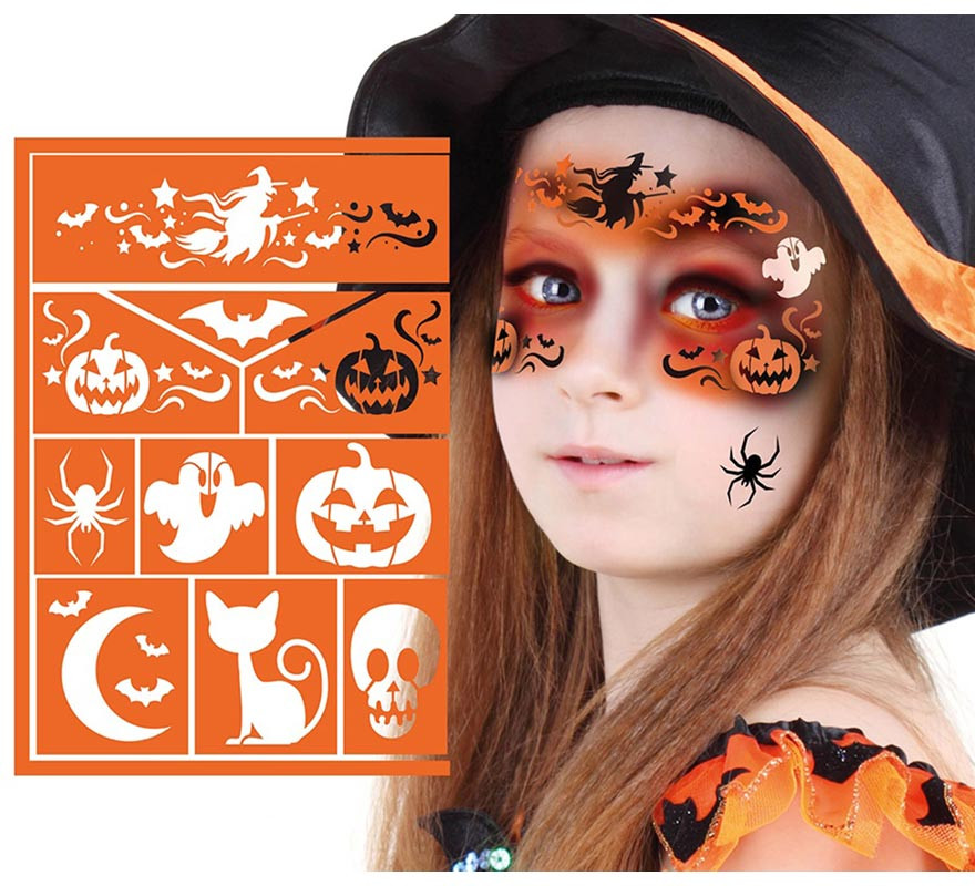 Kids Witch Makeup Template