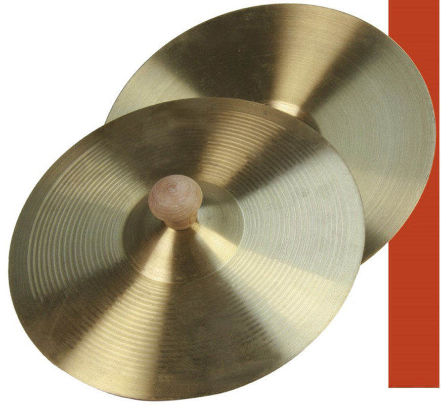 Cymbales en bronze de 15,25 cm