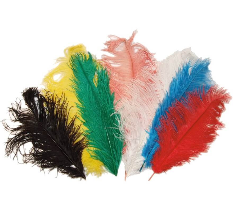 Boa de Plumas en varios colores 66 gr y 200 cm