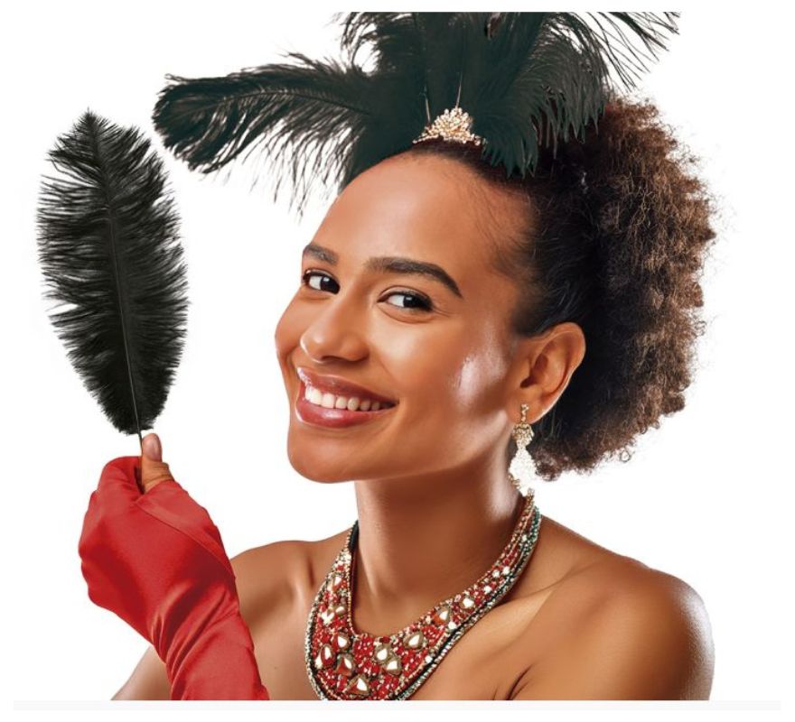 LOOSE Ostrich feather in various colors 30 cm, without ribbon.