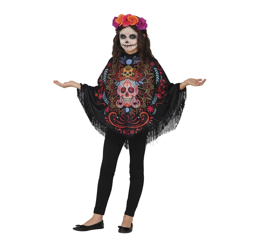 Poncho Catrina para crianças