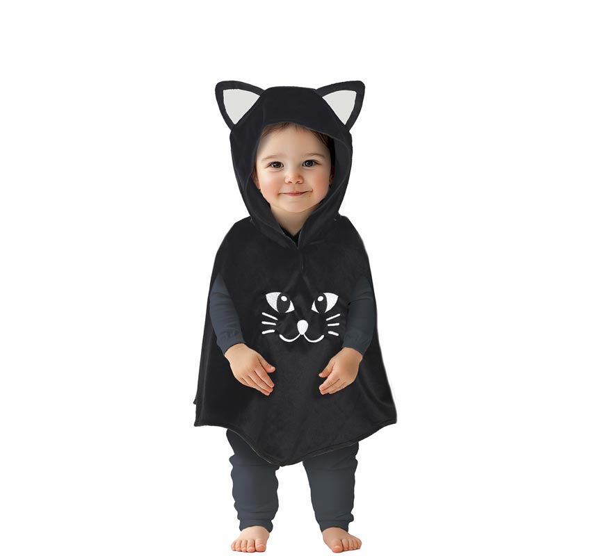 Poncho de gato fofo para bebê