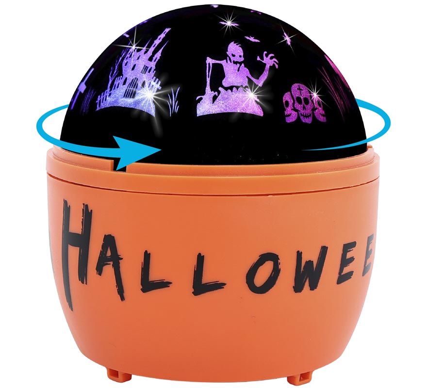 Halloween Rotating LED Projector 11.5x11.5x13 cm