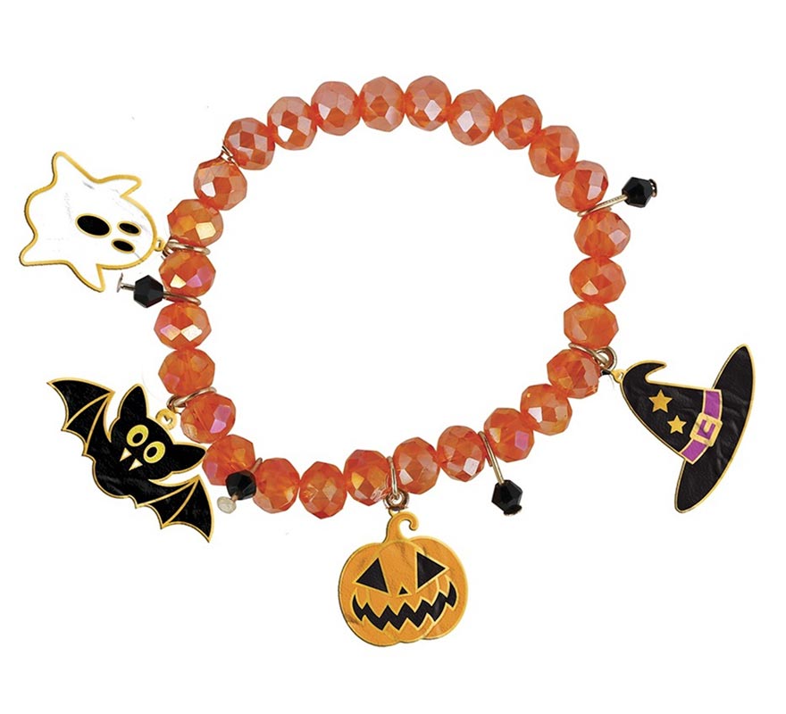 Orange Halloween Figure Bracelet
