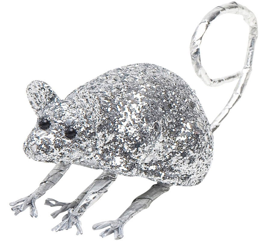Ratinho com Glitter de 8,5 cm em várias cores