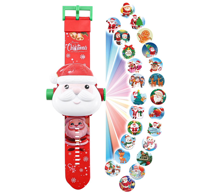 Reloj de Papá Noel con Proyector