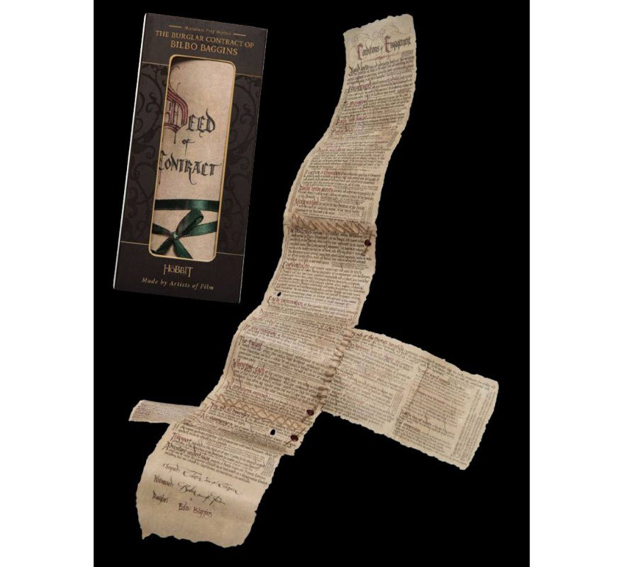 Bilbo The Hobbit Contract Replica