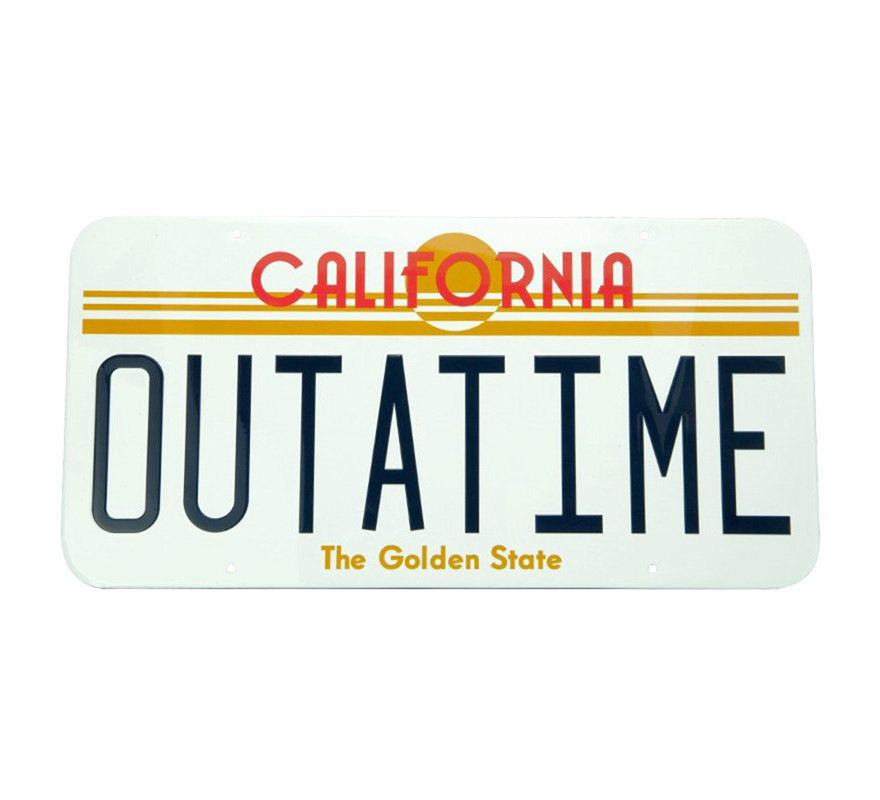 Replica License Plate Back to the Future Outatime