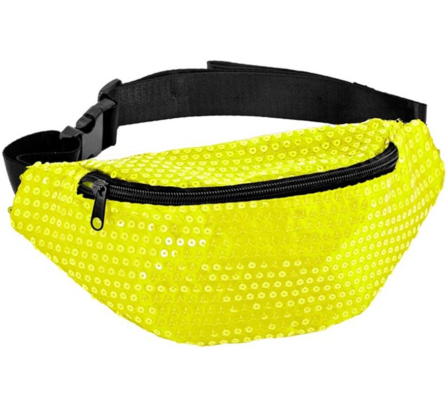 Pochete de lantejoulas em várias cores neon