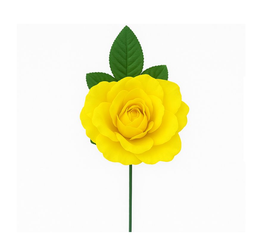 Rosa Flamenco Média em várias cores de 14 cm