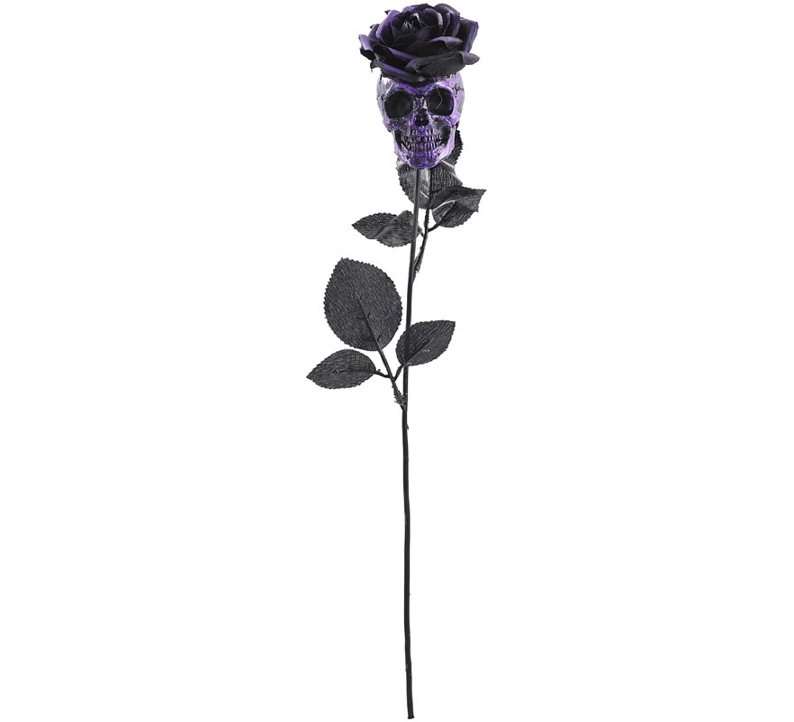 Black Rose with Purple Skull Black Rose with Purple Skull