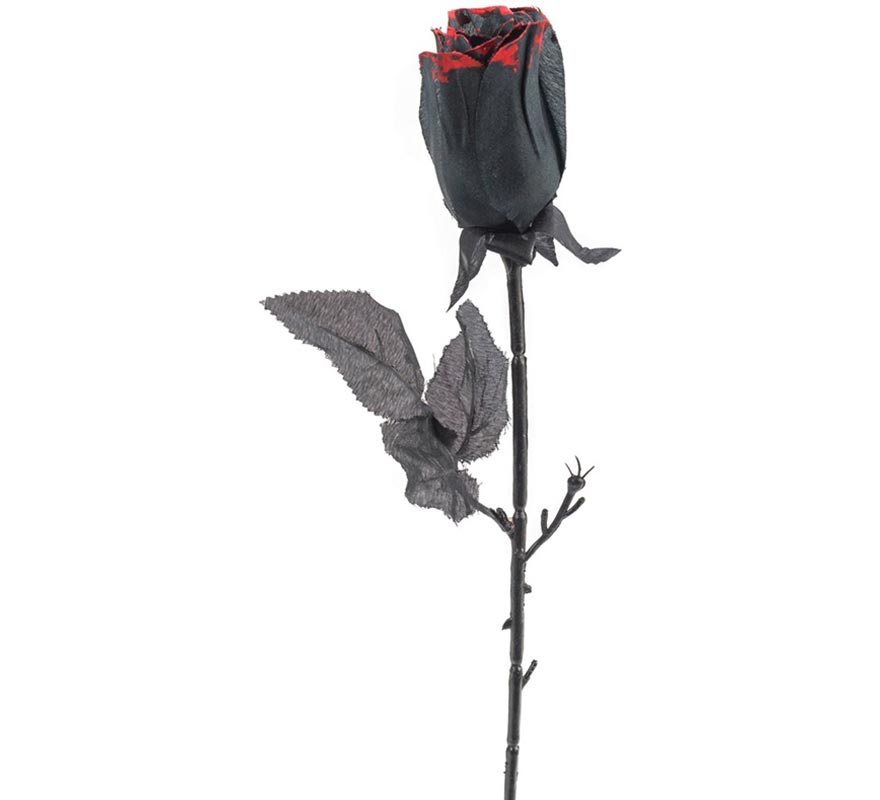 46cm black and red rose