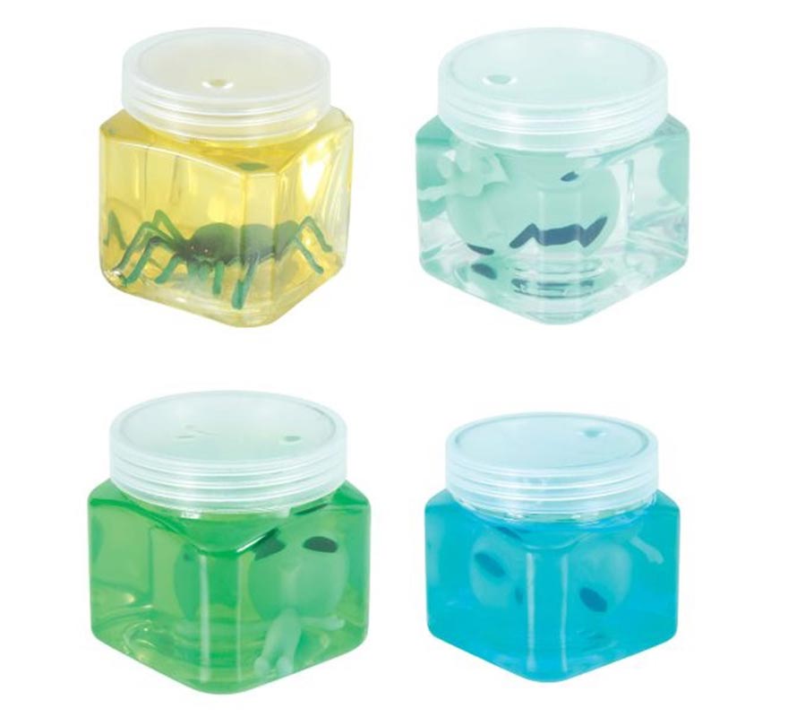 12 potes de gelatina de aranha ou alienígena de 5,5 cm-B