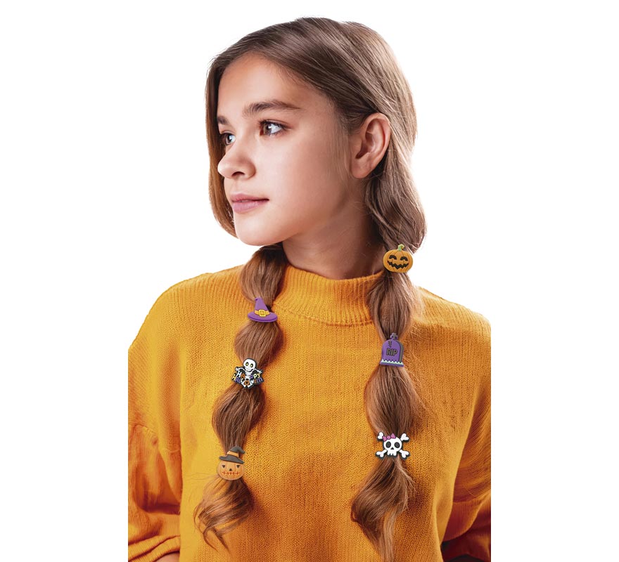 14 Hair Ties 2.5 cm-B