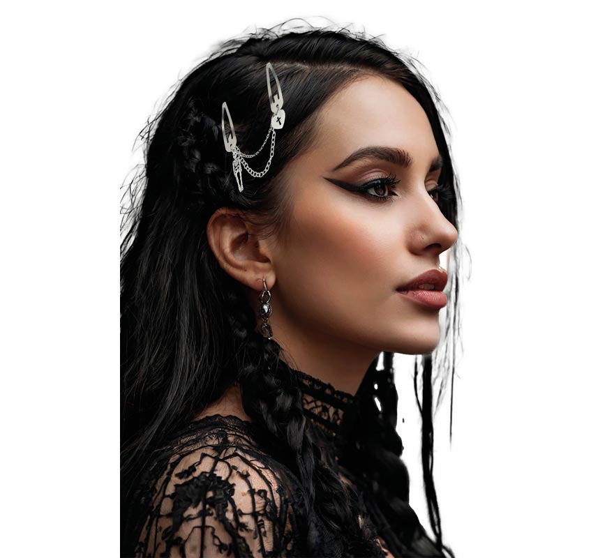 2 Skeleton Chain Clips-B