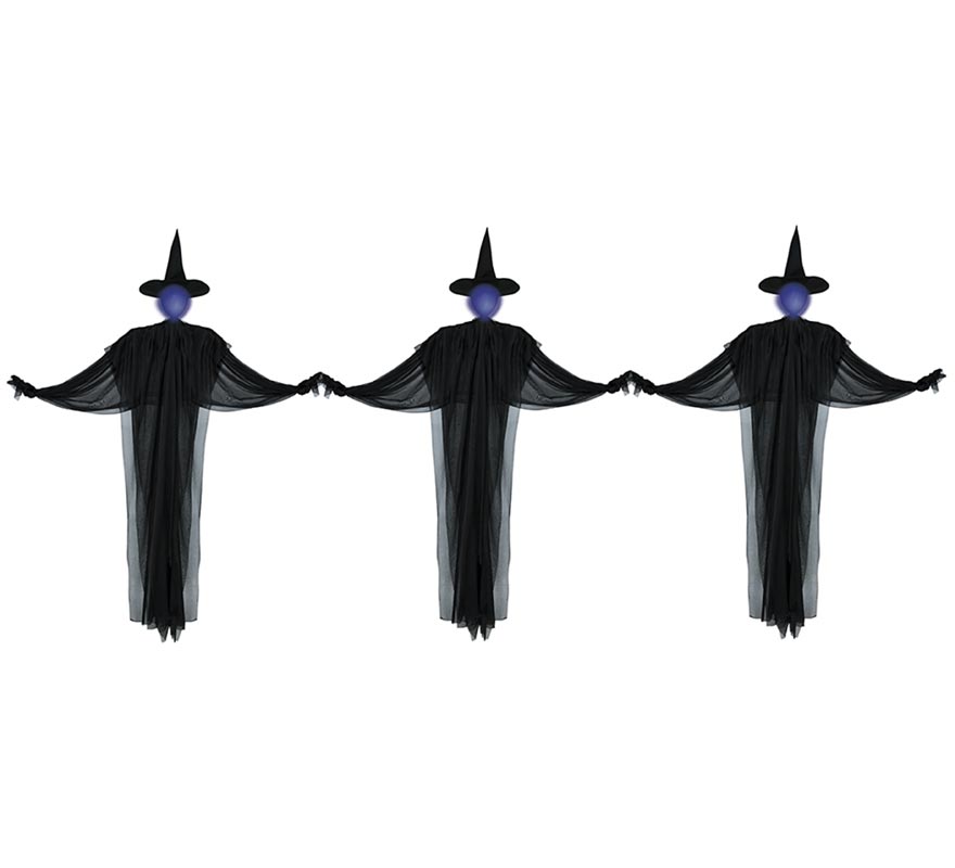 3 Black Witches with 160 cm Light-B