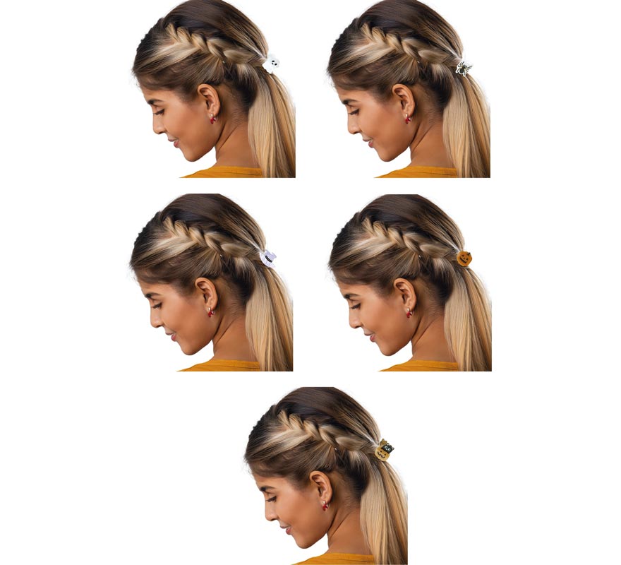 5 Assorted 3cm Hair Clips-B