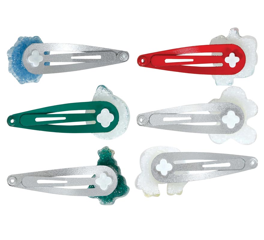 6 Assorted Hair Clips-B