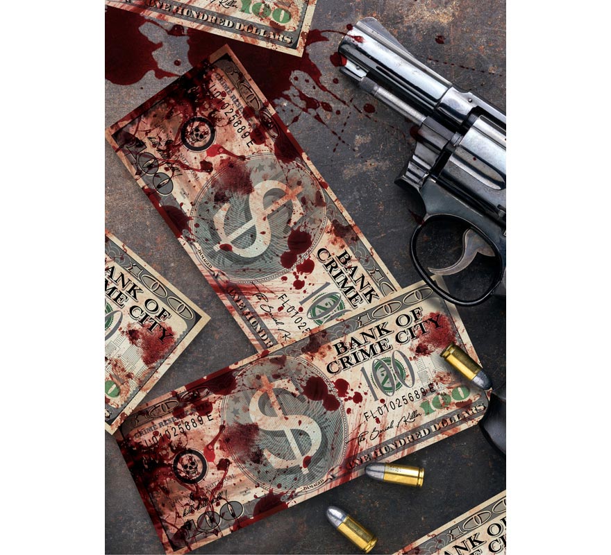 75 Bloody Banknotes 6x15 cm-B