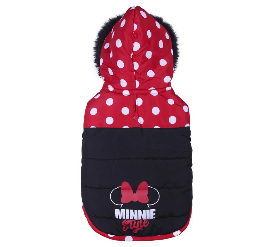 Cappotto imbottito per cani stile Minnie Mouse-B