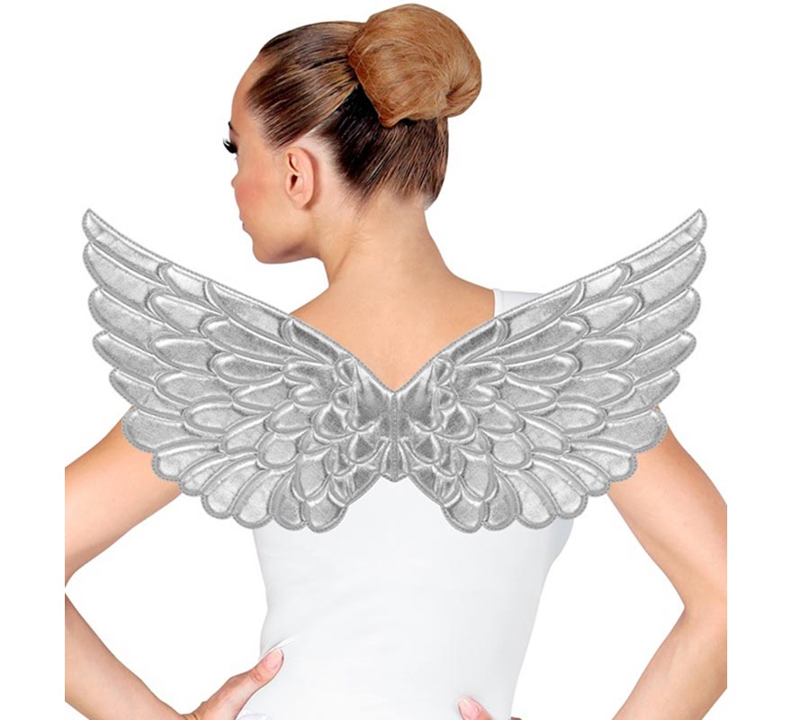 Alas de Tejido plata de 57x26 cm-B