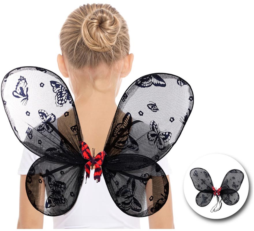 Asas de borboleta preta-B