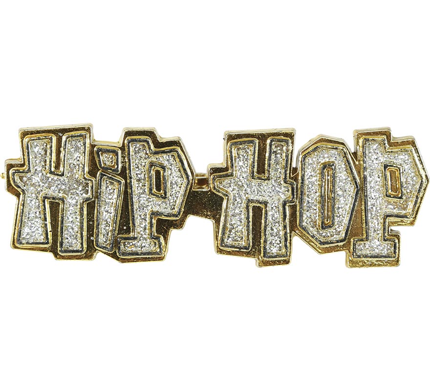 Anillo dorado 'Hip Hop'-B