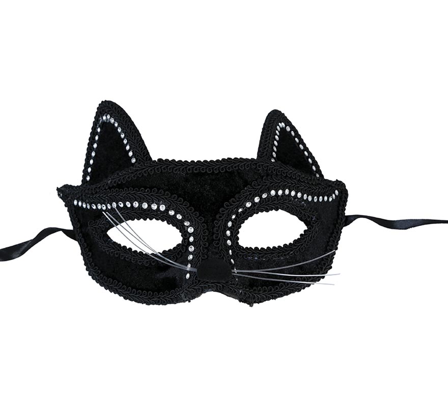 Antifaz de Gatita negro-B