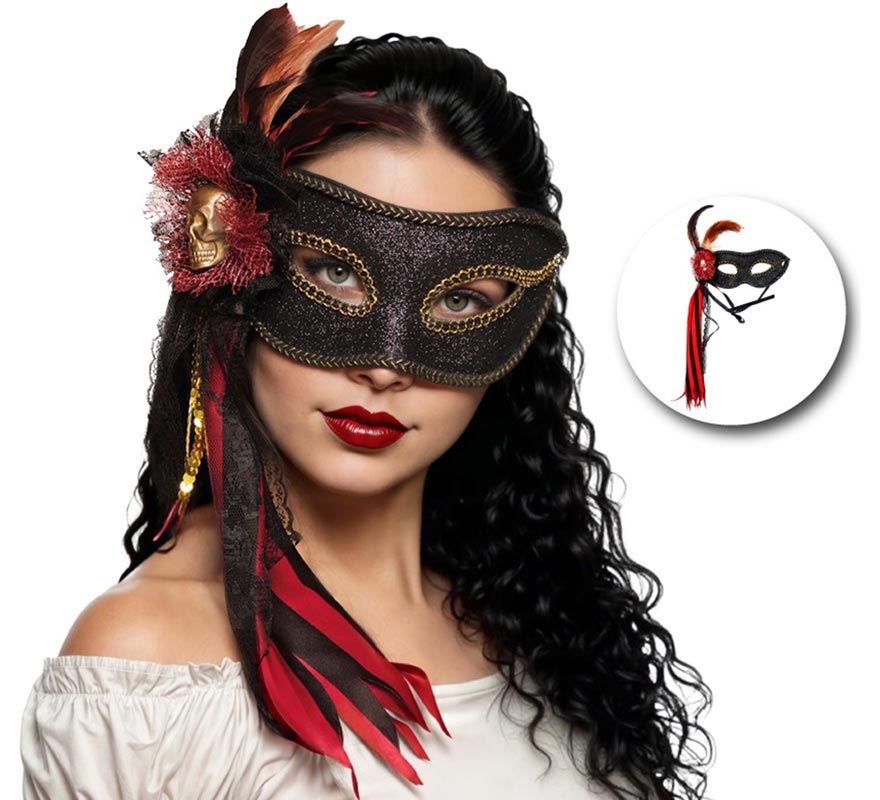 Máscara de Pirata Veneziana-B Máscara de Pirata Veneziana-B