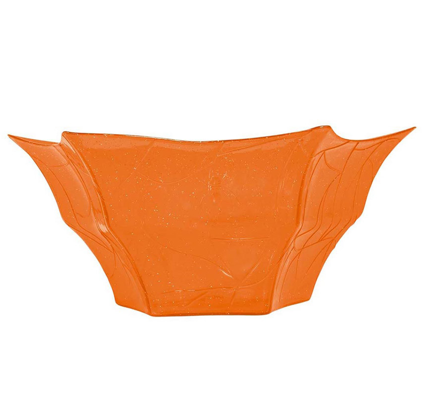 Plateau Orange Snacks Plastique 30X14 cm-B