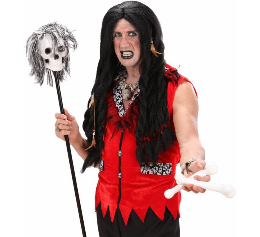 120cm Voodoo Skull Walking Stick-B