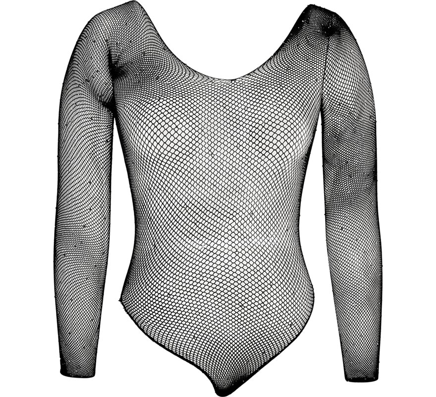 Body negro con Pedrería para mujer-B